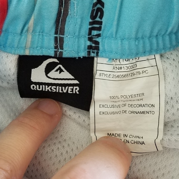 Quiksilver Swim Trunks M 10/12 - Picture 5 of 5